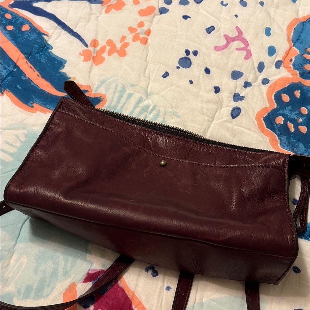 Parker Thatch  Lily Crossbody - Heritage "Broken-In" Leather Oxblood Burgundy - Picture 6 of 9